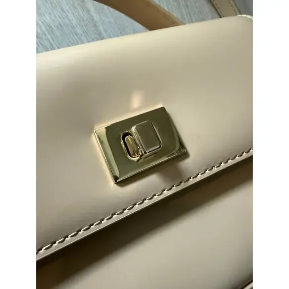 $178 New J Crew Leather Edie Top Handle Bag - Honey Brown - Picture 15 of 16